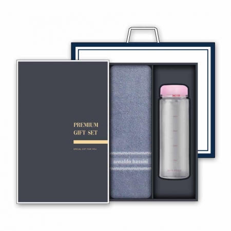 송월 프리미엄 선물세트 (AB인디40 타올 1매+ 마이보틀 500ml 1개) #2