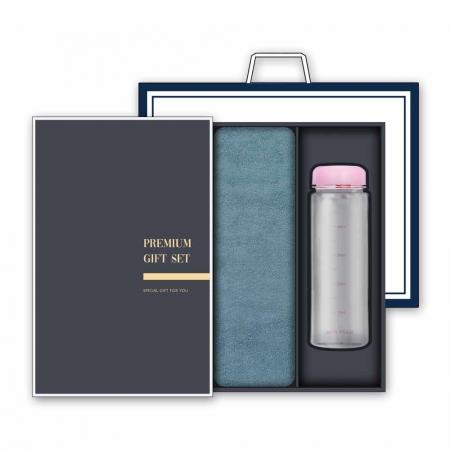 송월 프리미엄 선물세트 (항균 150g 호텔타올 1매 + 마이보틀 500ml 1개) #2
