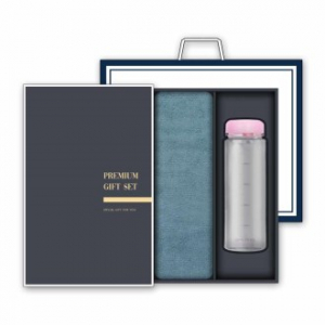 송월 프리미엄 선물세트 (항균 150g 호텔타올 1매 + 마이보틀 500ml 1개)