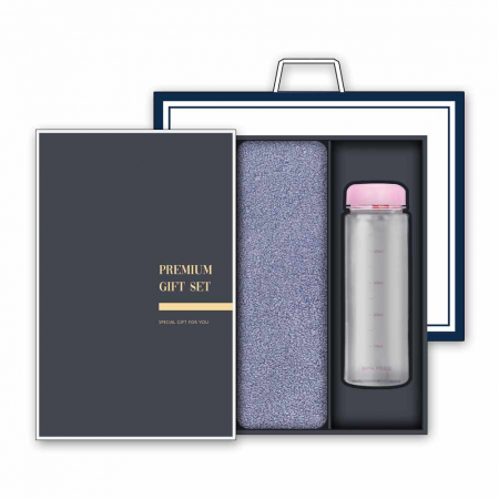송월 프리미엄 선물세트( 40수 160g 호텔타올 1매 + 마이보틀 500ml 1개) #2