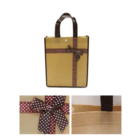 [리본 부직포가방- 소사이즈] 인쇄 가능 / 선물용 #2