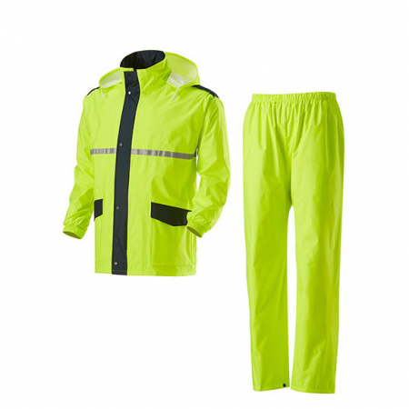 PU 코팅 원단 형광 상하 우의 #2