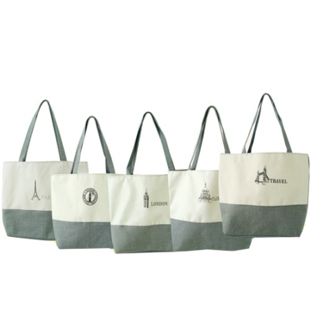 [투톤 캔퍼스 에코백]5가지 디자인 / 인쇄 가능 #2