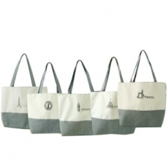 [투톤 캔퍼스 에코백]5가지 디자인 / 인쇄 가능