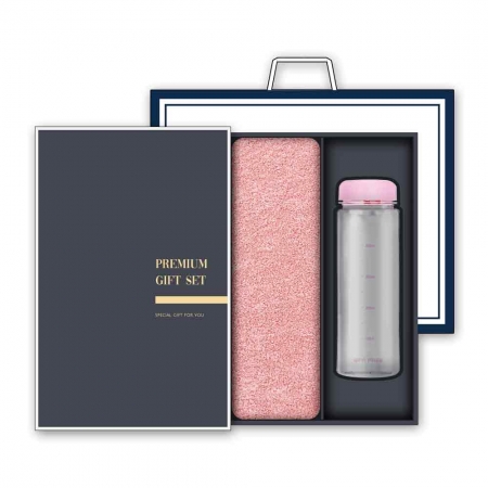송월 프리미엄 선물세트( 40수 호텔타올 180g 1매 + 마이보틀 500ml 1개) #2