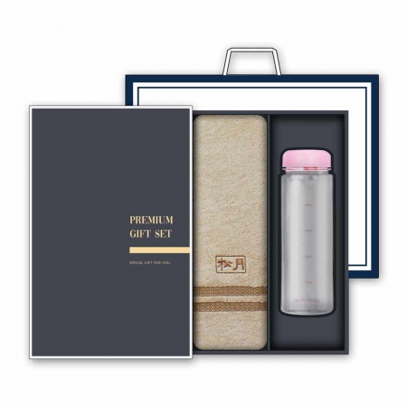 송월 프리미엄 선물세트(노을 40 타올1매 + 마이보틀 500ml 1개) #2