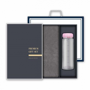 송월 프리미엄 선물세트 (헤비무지 타올 1매 + 마이보틀 500ml 1개)