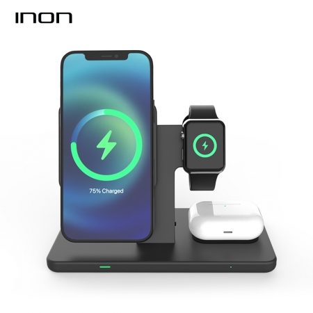 아이논 맥세이프 마그네틱 3in1 고속 무선충전기 IN-MSWC010 #2