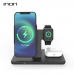 작은이미지: 아이논 맥세이프 마그네틱 3in1 고속 무선충전기 IN-MSWC010 #2