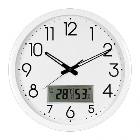 국대 무소음 디지털 온습도 벽시계 350 #3