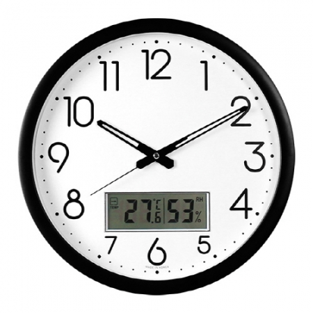 국대 무소음 디지털 온습도 벽시계 350 #2