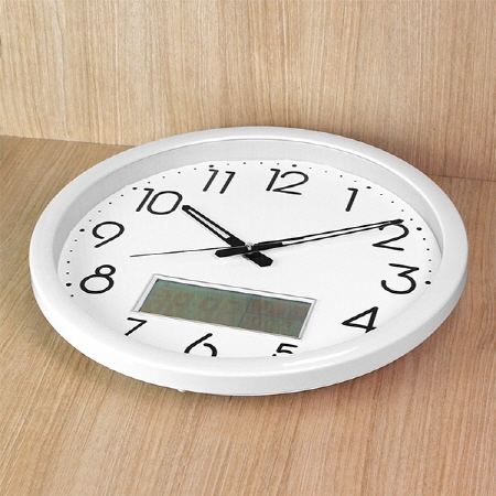 국대 무소음 디지털 카렌다 온도 벽시계 350 #5
