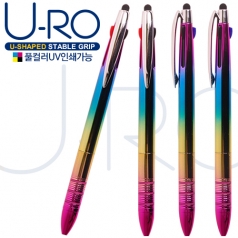 유로 3색 오로라 3링 터치펜 UV - 독일잉크 / 컬러인쇄
