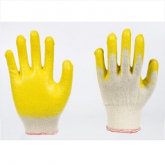 노란 코팅 장갑 // (인쇄가능)