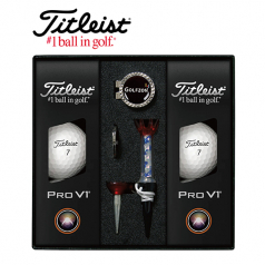타이틀리스트 Pro V1 골프볼 6구+볼마커 (실버) + 자석티 세트