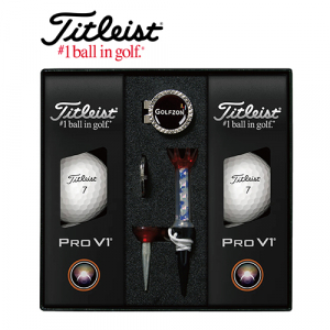 타이틀리스트 Pro V1 골프볼 6구+볼마커 (실버) + 자석티 세트