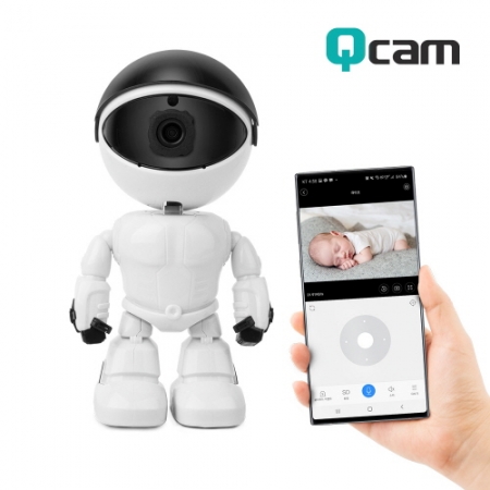 큐캠 QCAM- K3 FULL HD 로보트 홈 CCTV IP카메라 200만 화소 #2