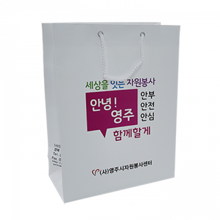 쇼핑백 종이 가방 260x340x120mm 2절 #4