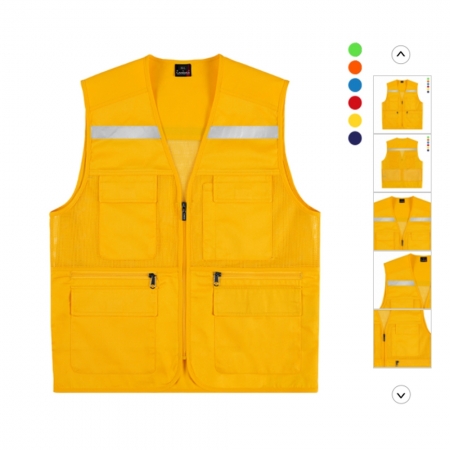 매직 TC원단 반사띠부착 망사 조끼 남녀공용 #2