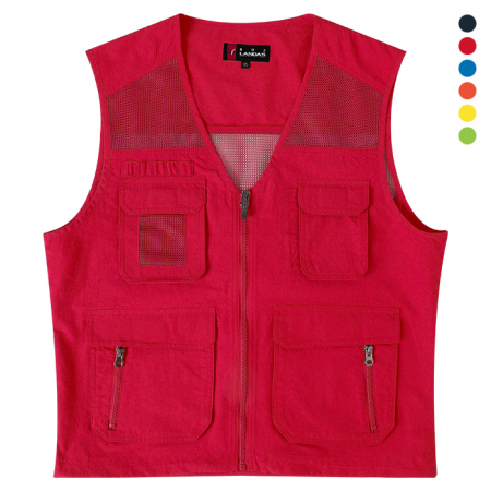 매직 이중수납 망사 조끼 남녀공용 330 #2