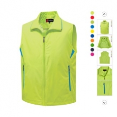 매직 컬러 배색 이벤트 조끼 남녀공용