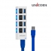 작은이미지: 유니콘 XH-Q4 개별 스위치 4포트 USB 3.0 허브 #4