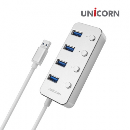 TH-4000S 유니콘 개별 스위치 4포트 USB 3.0 허브 #4