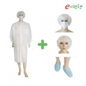 클래씨 위생가운 방문자가운 세트