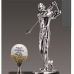 작은이미지: 은색 금속 크리스탈 골프 트로피 #3