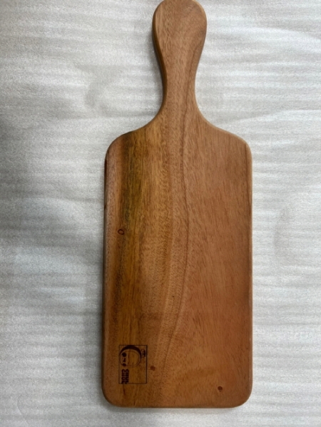 마호가니 플레이팅 도마 핸들형 S #4