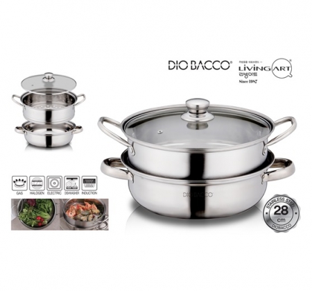 게리시 LUX스텐 2단찜솥 (전골냄비) 28cm #2