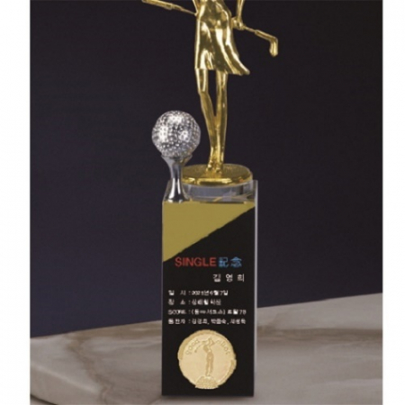 금속 크리스탈 여성 골프트로피 42 #4