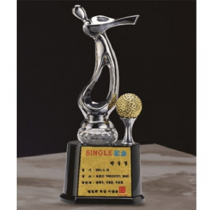 금속 크리스탈 골프트로피 45