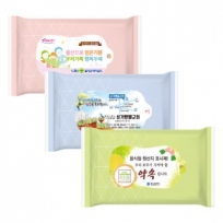 10매 다이아 3종 무광 (색상섞임) 물티슈