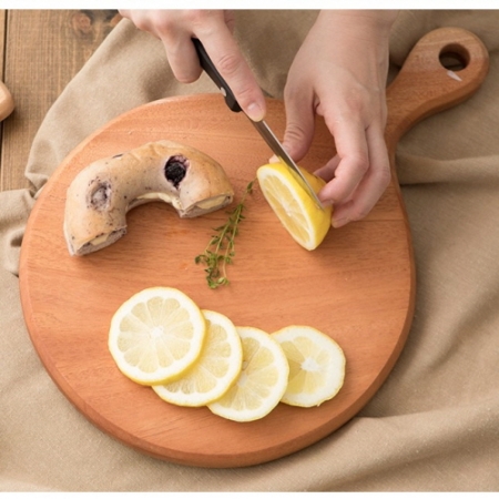 마호가니 원형 도마 #3