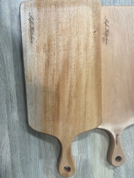 마호가니 플레이팅 도마 핸들형 L #5