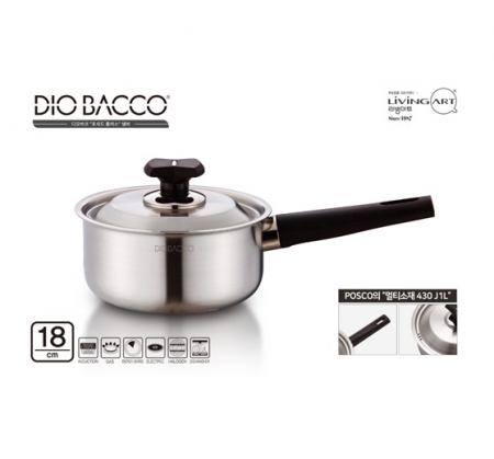 리빙아트 포시드 플러스 인덕션 스텐 편수냄비 18cm #2