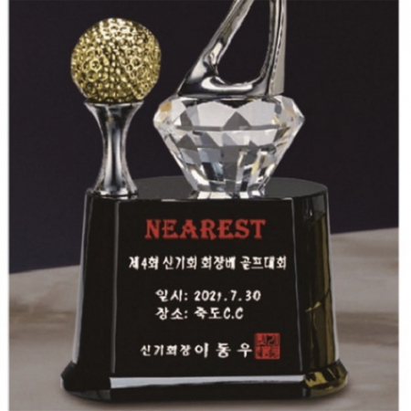 금속 크리스탈 골프트로피 49 #4