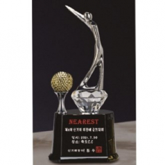 금속 크리스탈 골프트로피 49