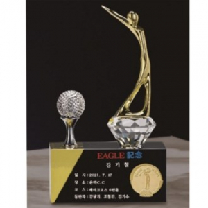 금속 크리스탈 골프트로피 50