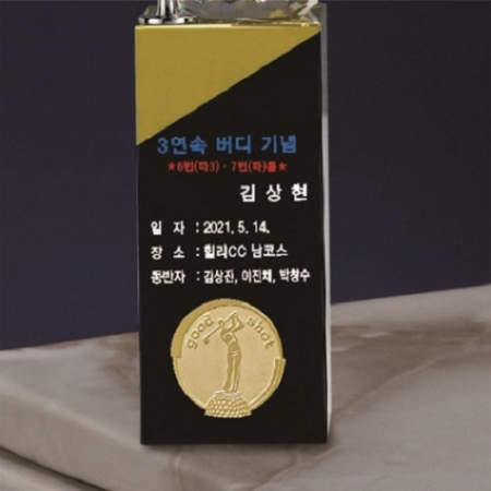 금속 크리스탈 골프트로피 51 #5