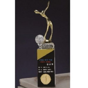 금속 크리스탈 골프트로피 51