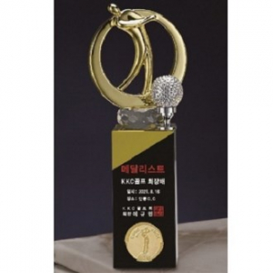 금속 크리스탈 골프트로피 54