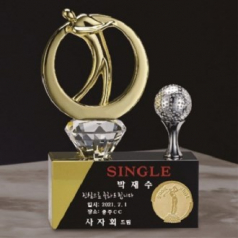 금속 크리스탈 골프트로피 56