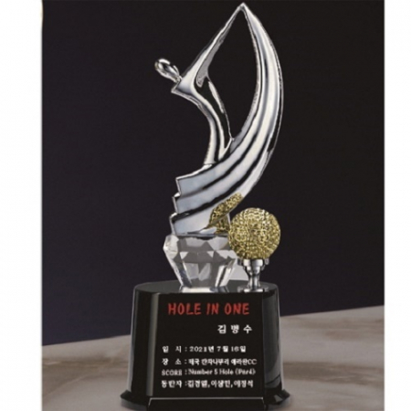 금속 크리스탈 실버 골프트로피 58 #6