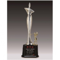 금속 크리스탈 실버 휴먼 골프트로피 61