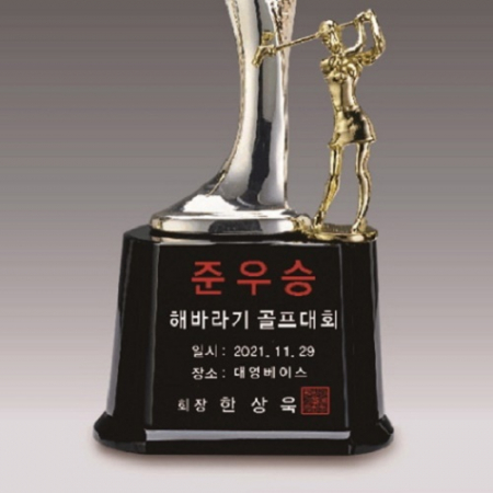 금속크리스탈 실버 휴먼 골프트로피 64 #4