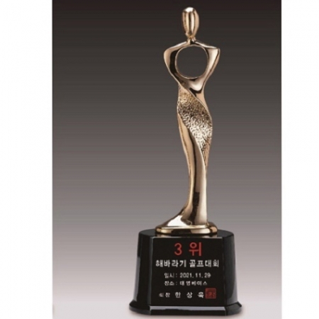 금속크리스탈 브론즈 휴먼 트로피 65 #6