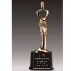 금속크리스탈 브론즈 휴먼 트로피 65