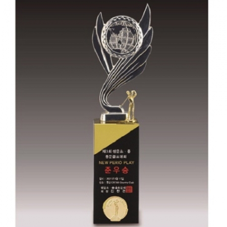 금속크리스탈 실버 세계지도 골프트로피 67 #6